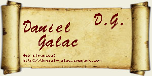 Daniel Galac vizit kartica
